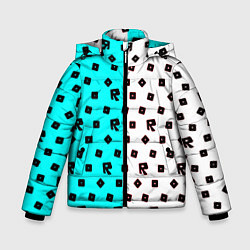 Куртка зимняя для мальчика Roblox pattern logo mobile, цвет: 3D-красный