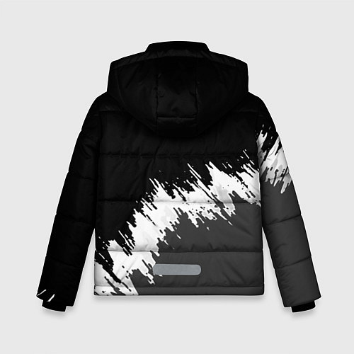 Зимняя куртка для мальчика Barcelona краски текстура фк / 3D-Черный – фото 2