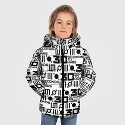 Куртка зимняя для мальчика Thirty Seconds to Mars pattern rock, цвет: 3D-красный — фото 2