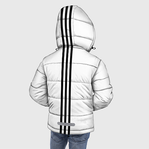 Зимняя куртка для мальчика СССР гост три полоски / 3D-Красный – фото 4