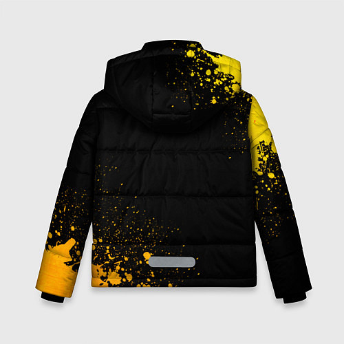 Зимняя куртка для мальчика Atletico Madrid - gold gradient вертикально / 3D-Черный – фото 2