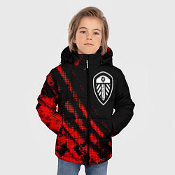 Куртка зимняя для мальчика Leeds United sport grunge, цвет: 3D-красный — фото 2