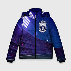 Куртка зимняя для мальчика Liverpool ночное поле, цвет: 3D-черный