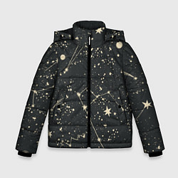 Куртка зимняя для мальчика Звёздная карта, цвет: 3D-красный