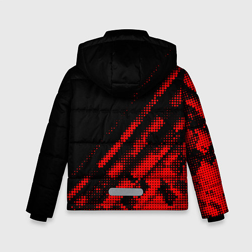 Зимняя куртка для мальчика Hoffenheim sport grunge / 3D-Красный – фото 2