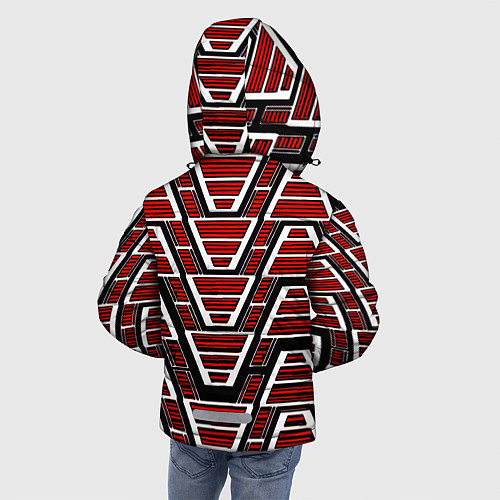 Зимняя куртка для мальчика Техно броня красная / 3D-Красный – фото 4