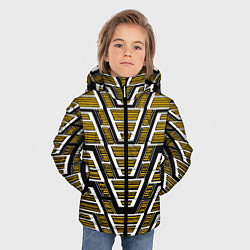 Куртка зимняя для мальчика Техно броня жёлтая, цвет: 3D-черный — фото 2