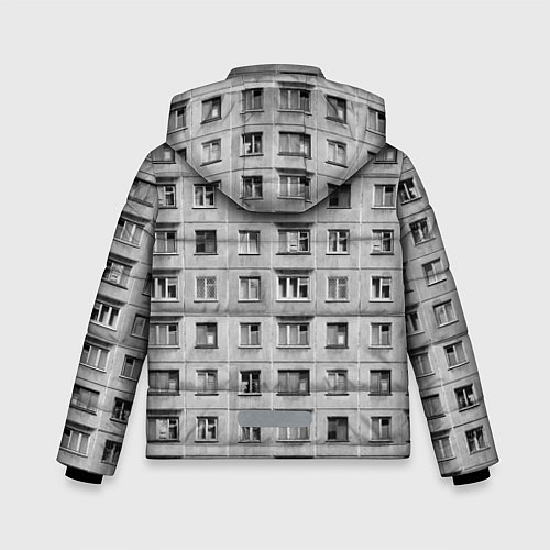 Зимняя куртка для мальчика Эстетика хрущёвки / 3D-Черный – фото 2