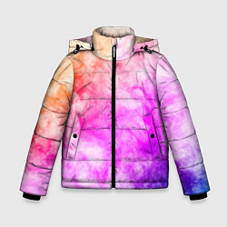 Куртка зимняя для мальчика Colorful smoke 1, цвет: 3D-светло-серый