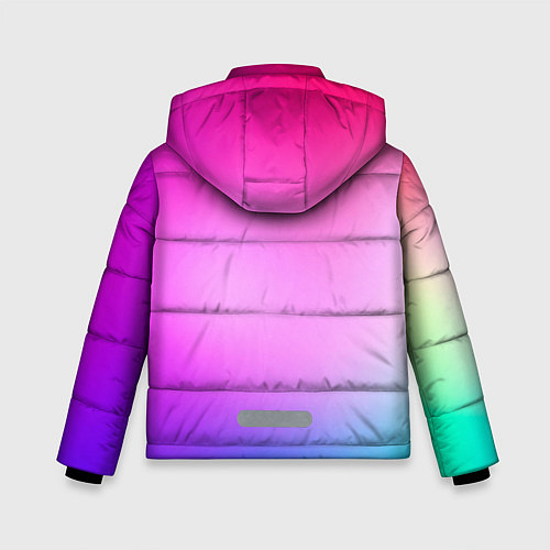 Зимняя куртка для мальчика Colorful gradient / 3D-Светло-серый – фото 2