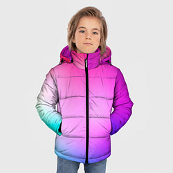 Куртка зимняя для мальчика Colorful gradient, цвет: 3D-светло-серый — фото 2