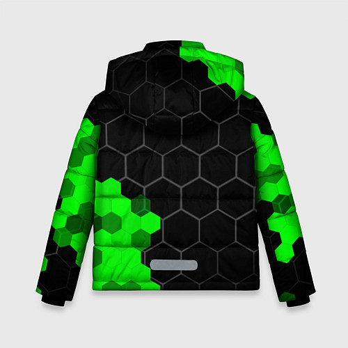Зимняя куртка для мальчика Ford green sport hexagon / 3D-Черный – фото 2