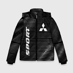 Куртка зимняя для мальчика Mitsubishi sport metal, цвет: 3D-черный