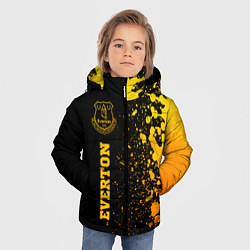 Куртка зимняя для мальчика Everton - gold gradient по-вертикали, цвет: 3D-черный — фото 2