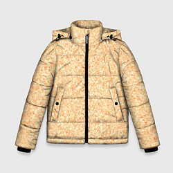 Куртка зимняя для мальчика Текстура жёлтый мрамор, цвет: 3D-черный