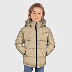 Куртка зимняя для мальчика Текстура камень тёмно-бежевый, цвет: 3D-черный — фото 2