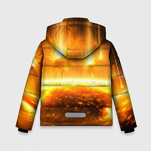 Зимняя куртка для мальчика Солнечная плазма вспышки / 3D-Черный – фото 2