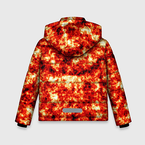 Зимняя куртка для мальчика Vulcan lava texture / 3D-Черный – фото 2