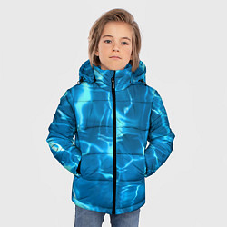 Куртка зимняя для мальчика Водная гладь текстура, цвет: 3D-светло-серый — фото 2