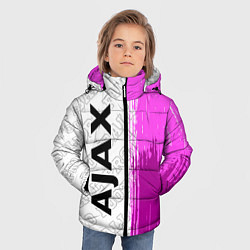 Куртка зимняя для мальчика Ajax pro football по-вертикали, цвет: 3D-черный — фото 2