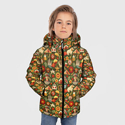 Куртка зимняя для мальчика Солдат и символика СССР, цвет: 3D-черный — фото 2