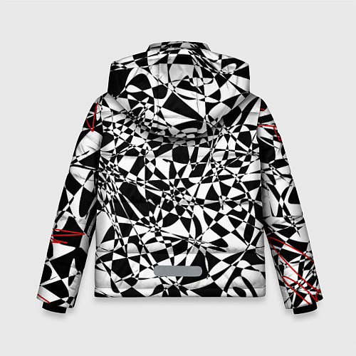 Зимняя куртка для мальчика Графика / 3D-Черный – фото 2