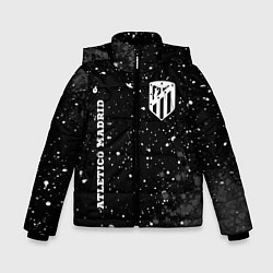 Куртка зимняя для мальчика Atletico Madrid sport на темном фоне вертикально, цвет: 3D-черный