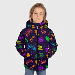 Куртка зимняя для мальчика Game today, цвет: 3D-черный — фото 2