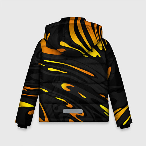 Зимняя куртка для мальчика KTM - orange liquid / 3D-Черный – фото 2