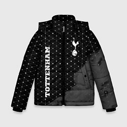 Куртка зимняя для мальчика Tottenham sport на темном фоне вертикально, цвет: 3D-черный