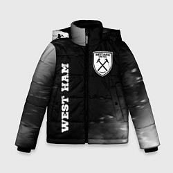 Зимняя куртка для мальчика West Ham sport на темном фоне вертикально