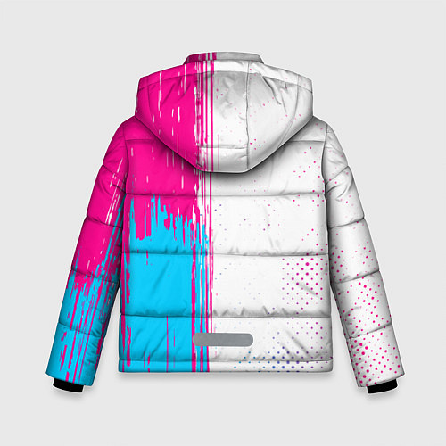 Зимняя куртка для мальчика Inter neon gradient style по-вертикали / 3D-Черный – фото 2