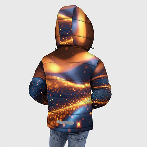 Зимняя куртка для мальчика Блестящая лакшери текстура / 3D-Красный – фото 4