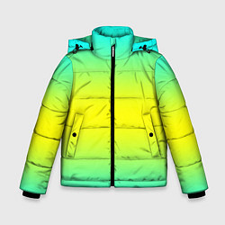 Куртка зимняя для мальчика Кислотный градиент, цвет: 3D-красный