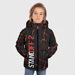 Куртка зимняя для мальчика Kukri Standoff 2, цвет: 3D-красный — фото 2