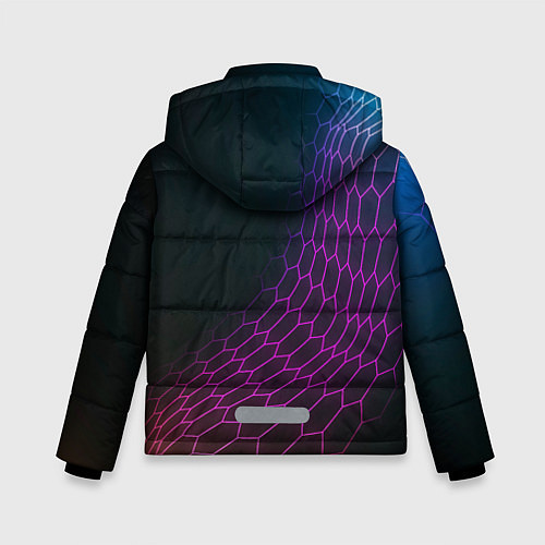 Зимняя куртка для мальчика Jaguar neon hexagon / 3D-Черный – фото 2