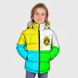 Куртка зимняя для мальчика Borussia color cport, цвет: 3D-черный — фото 2