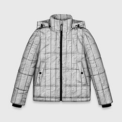 Куртка зимняя для мальчика Текстура серого камня, цвет: 3D-светло-серый