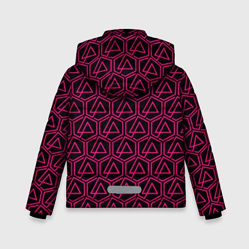 Зимняя куртка для мальчика Linkin park pink logo / 3D-Красный – фото 2