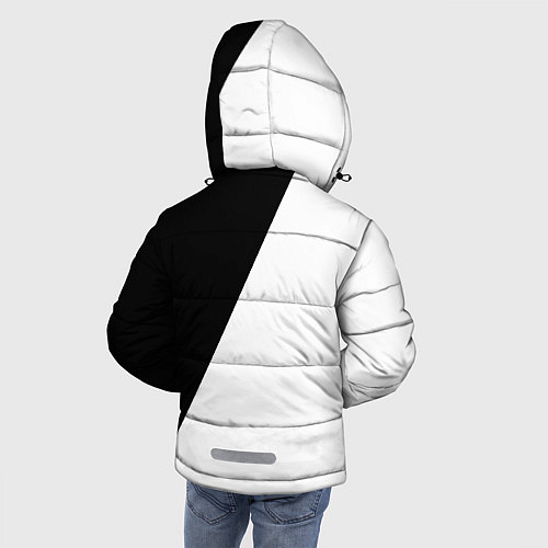 Зимняя куртка для мальчика Чёрное и белое / 3D-Красный – фото 4