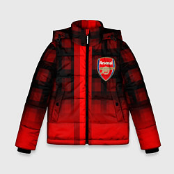 Куртка зимняя для мальчика Arsenal fc sport geometry steel, цвет: 3D-светло-серый