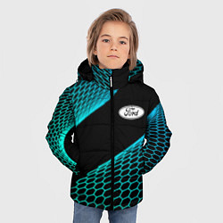 Куртка зимняя для мальчика Ford electro hexagon, цвет: 3D-черный — фото 2