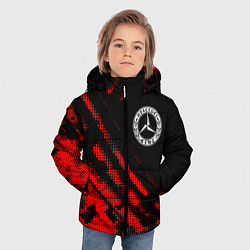 Куртка зимняя для мальчика Mercedes sport grunge, цвет: 3D-красный — фото 2