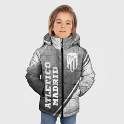 Куртка зимняя для мальчика Atletico Madrid - grey gradient вертикально, цвет: 3D-черный — фото 2