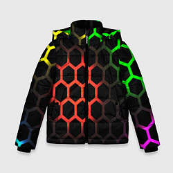 Зимняя куртка для мальчика Hexagon neon