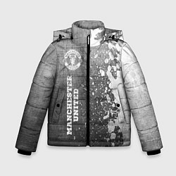 Зимняя куртка для мальчика Manchester United - grey gradient по-вертикали