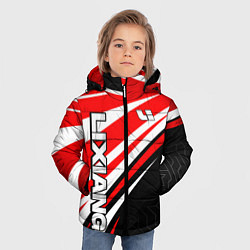 Куртка зимняя для мальчика Lixiang- red sport uniform, цвет: 3D-светло-серый — фото 2