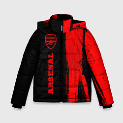 Зимняя куртка для мальчика Arsenal - red gradient по-вертикали