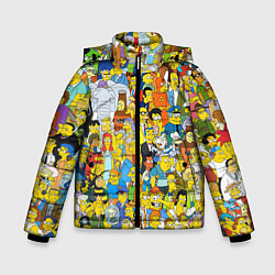Куртка зимняя для мальчика Simpsons Stories, цвет: 3D-черный