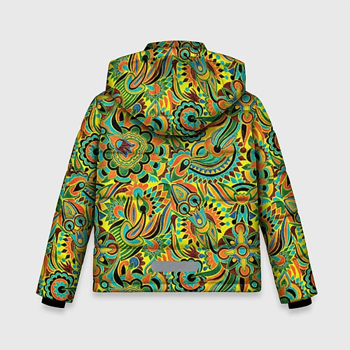 Зимняя куртка для мальчика Узор / 3D-Черный – фото 2